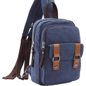 Men Vintage Backpack Shoulder Bag Daypack